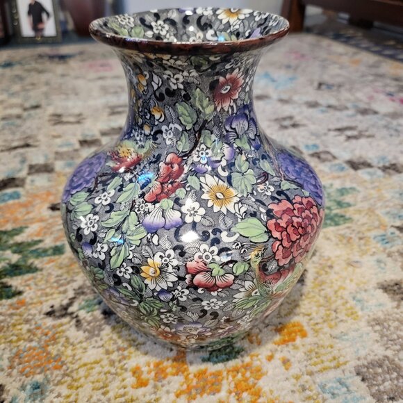 #907 Other - Vintage USA Pottery VASE #907. Luster, Floral, BEAUTIFUL!